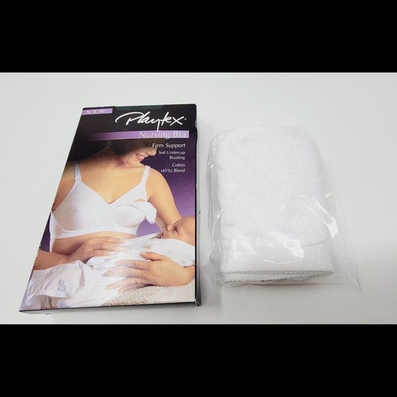 Vintage 90's PLAYTEX Nursing Bra White Size D36 - Picture 2 of 4